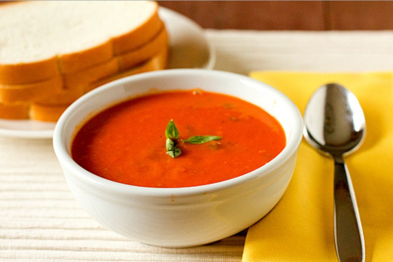 Томатно-базиликовый суп